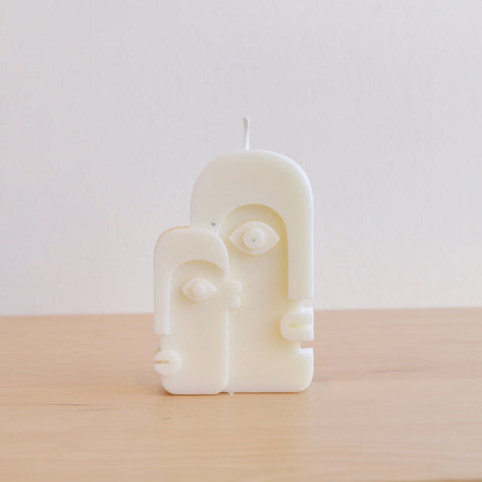 Couple Candle | Abstract Face Candle